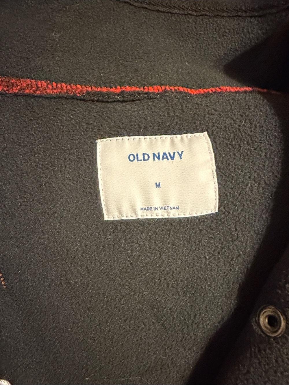OLD NAVY Red & Black Buffalo Plaid Sherpa Jacket - Picture 2 of 4